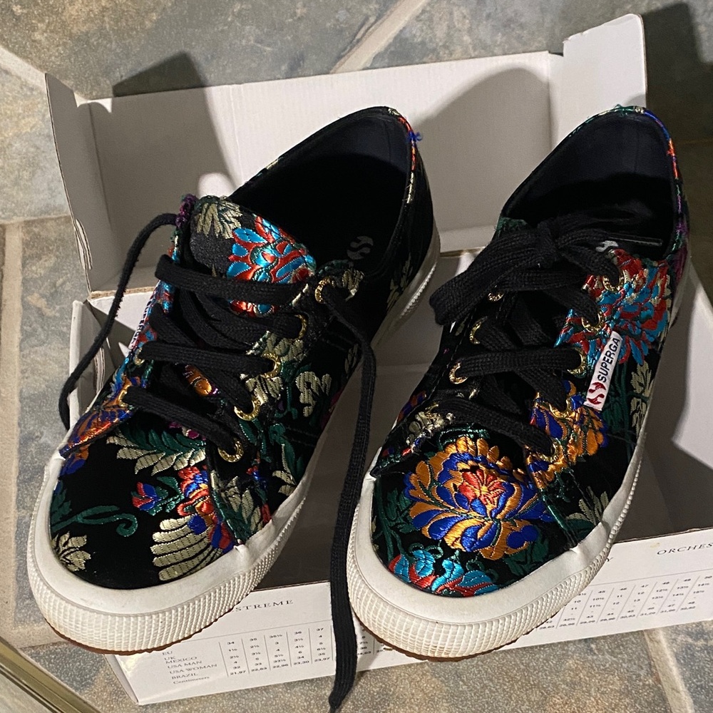 Floral Brocade Superga Sneaks